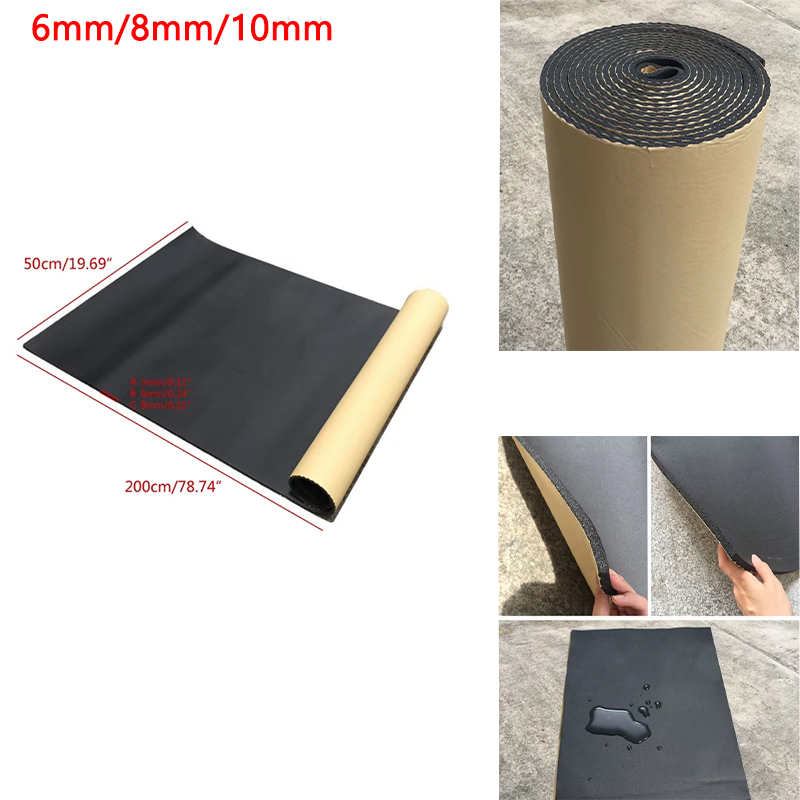 Sound Dampening Foam - 1 Rol 200Cm X 50Cm 6Mm/8Mm/10Mm