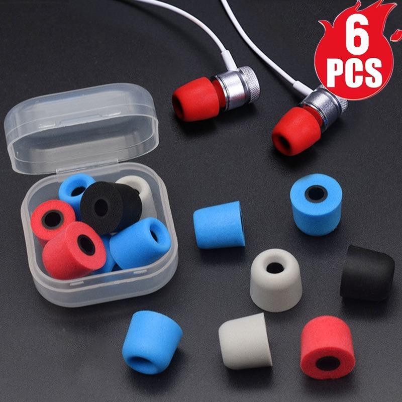 1-6 pasang earbud busa memori  - Sound Dampening Foam ulasan dan harga