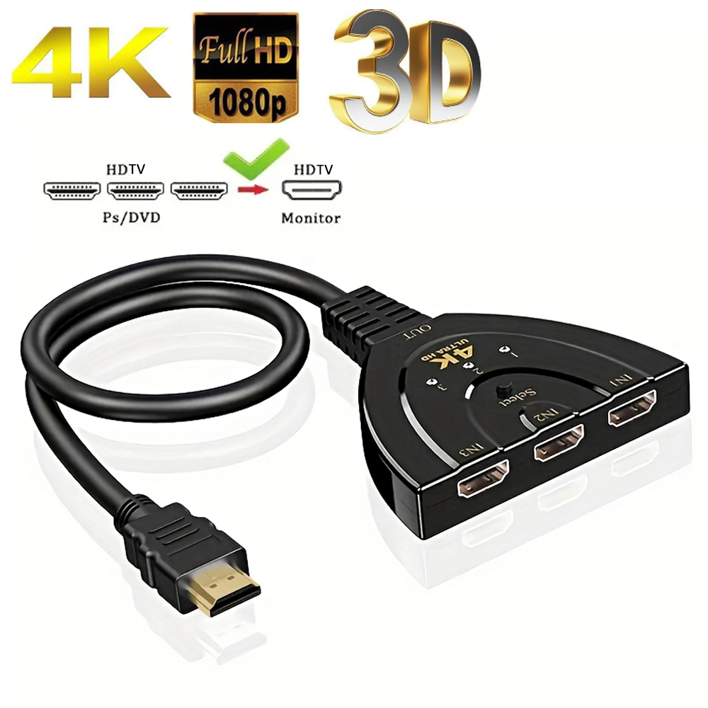 4K X 2K 3 Port HDTV saklar yan - Esports Gaming Hub ulasan dan harga