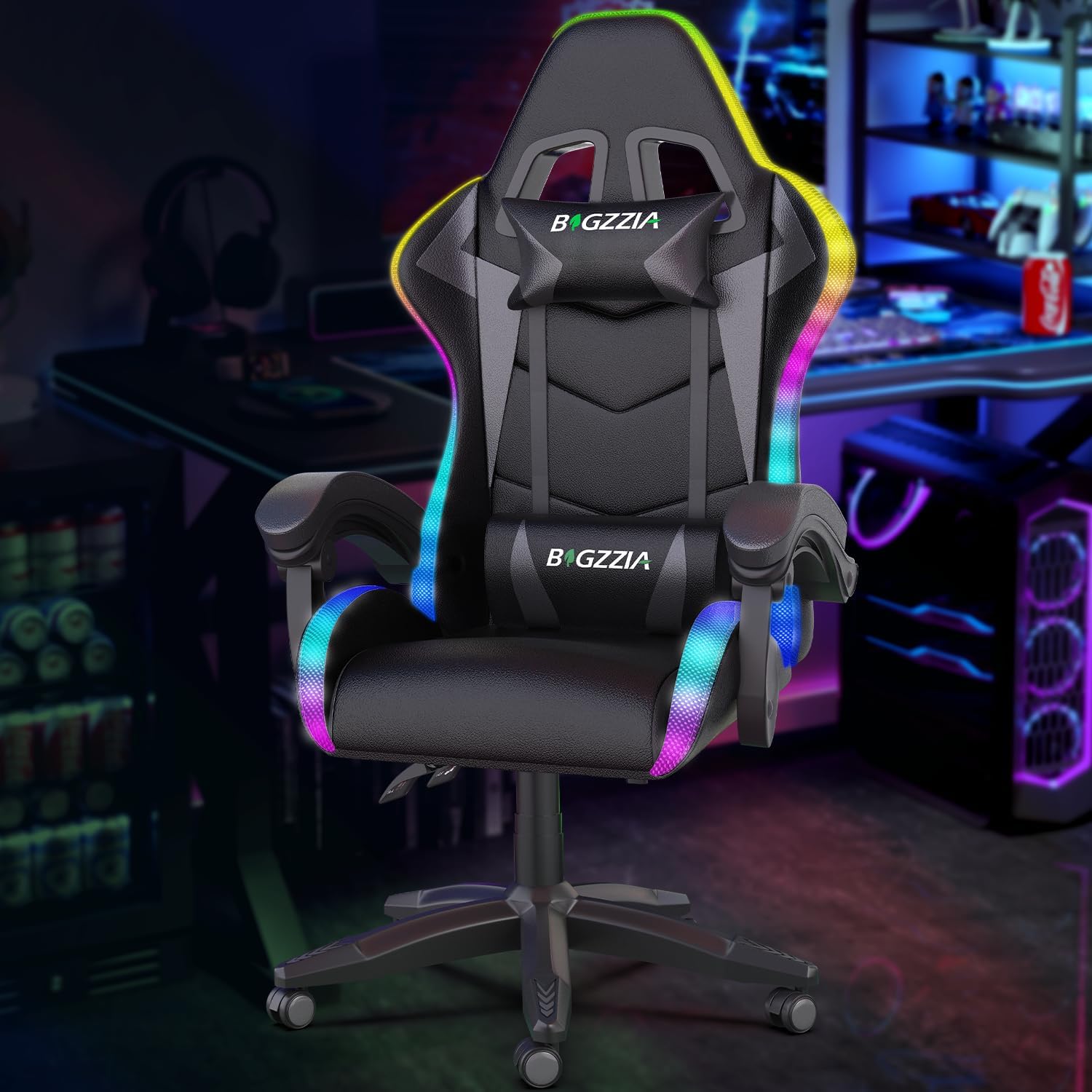 Kursi Gaming dengan Lampu LED  - Rgb Gaming Chair ulasan dan harga