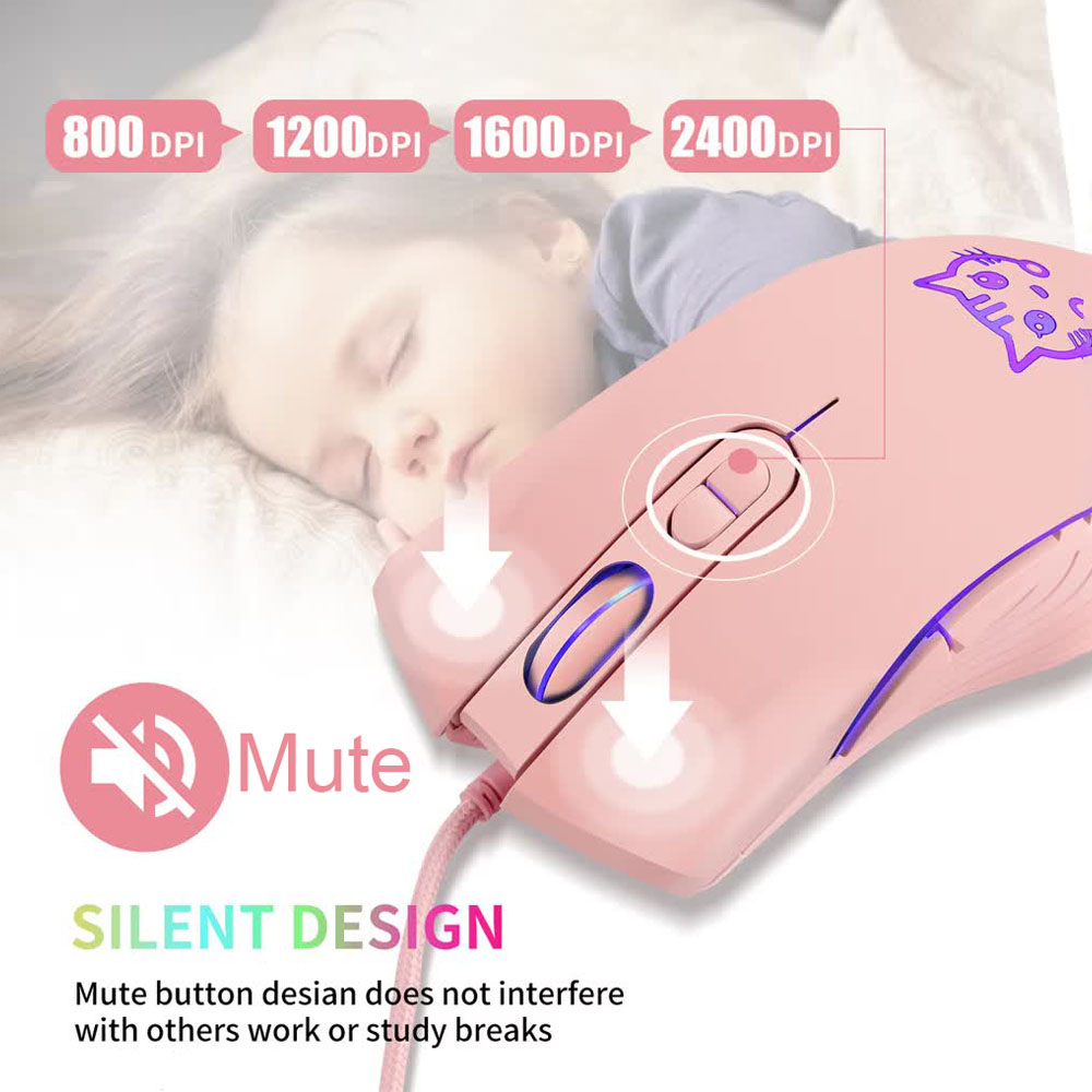 Mouse Gaming USB Berkabel Komp - Esports Gaming Maus ulasan dan harga