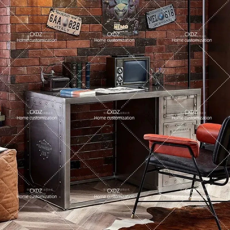 Meja Komputer Gaya Industrial, - Esports Gaming Industry ulasan dan harga