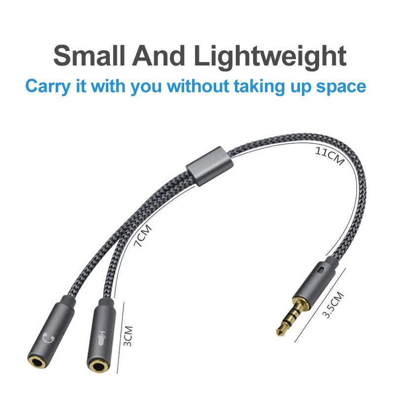 Pemisah Headset 3.5Mm Audio +  - Esports Gaming Splitter ulasan dan harga