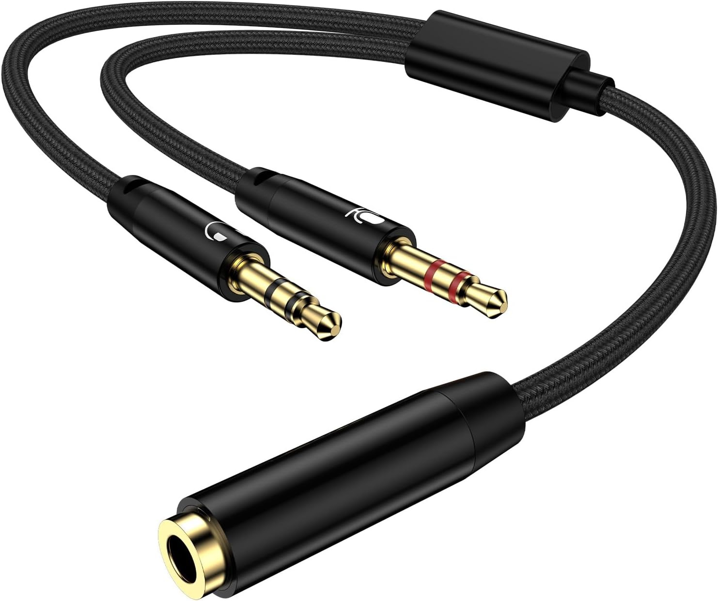 Splitter Mikrofon Headphone 3. - Esports Gaming Splitter ulasan dan harga