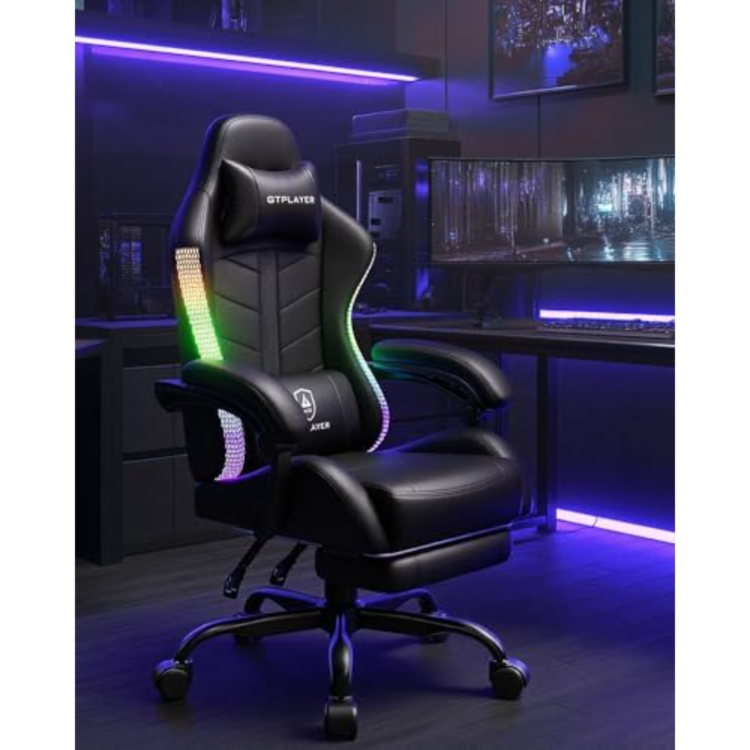 Kursi Gaming, Kursi Game Kompu - Rgb Gaming Chair ulasan dan harga