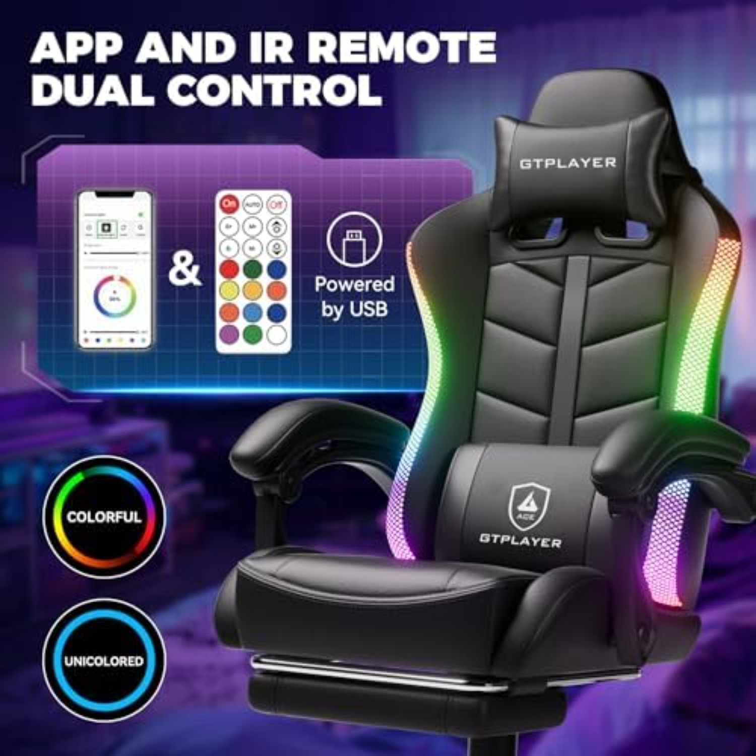 Kursi Gaming, Kursi Game Kompu - Rgb Gaming Chair ulasan dan harga